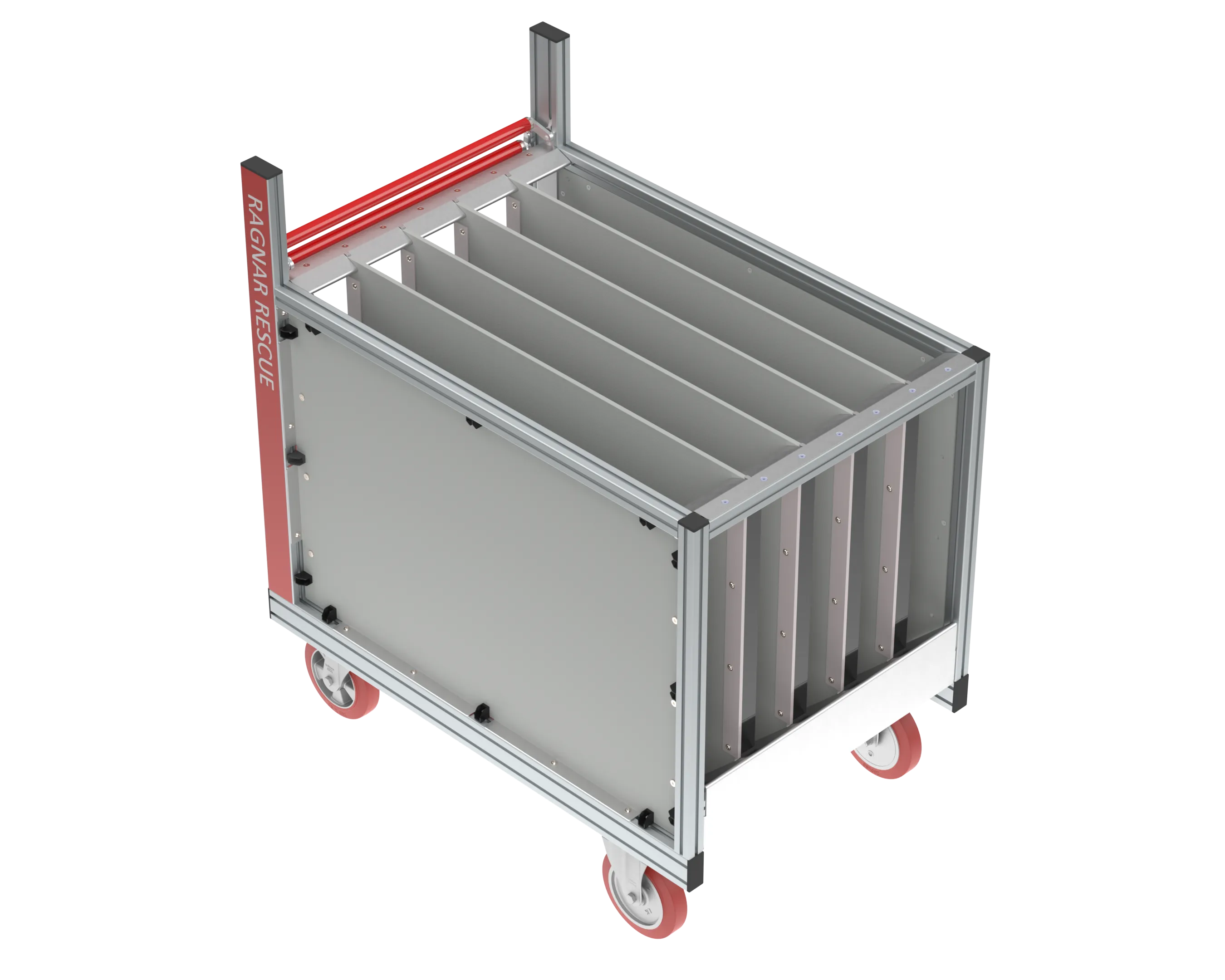 RC B-Schlauch 500 m — Rollcontainer, isometrische Ansicht