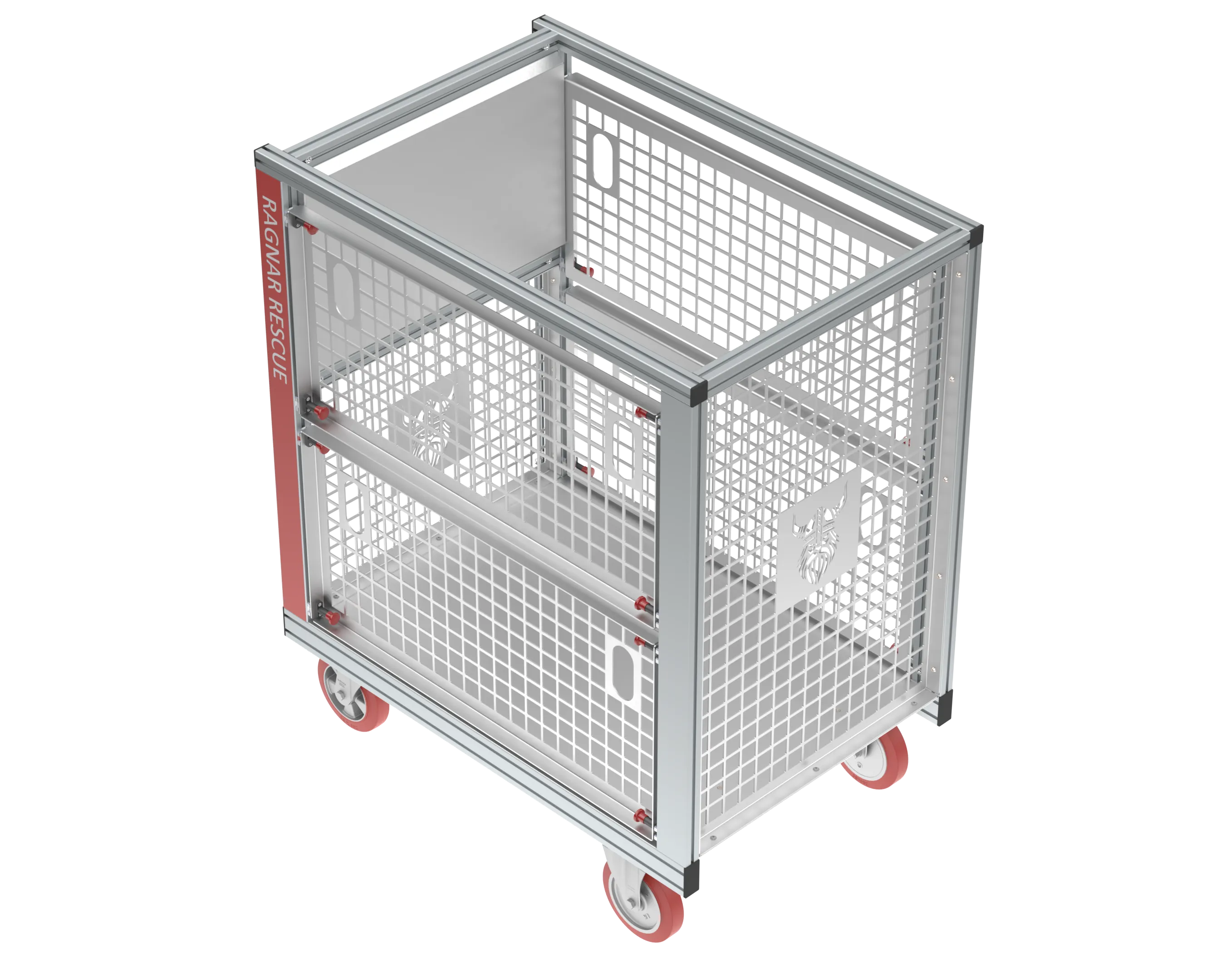 RC B-Schlauch 700 m — Rollcontainer, isometrische Ansicht